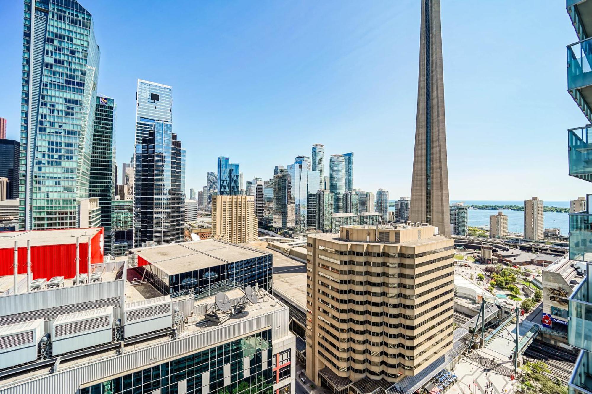 Chol Furnished Suites Heart Of Downtown Toronto, 2 Beds, Free Parking, Cn Tower View Buitenkant foto