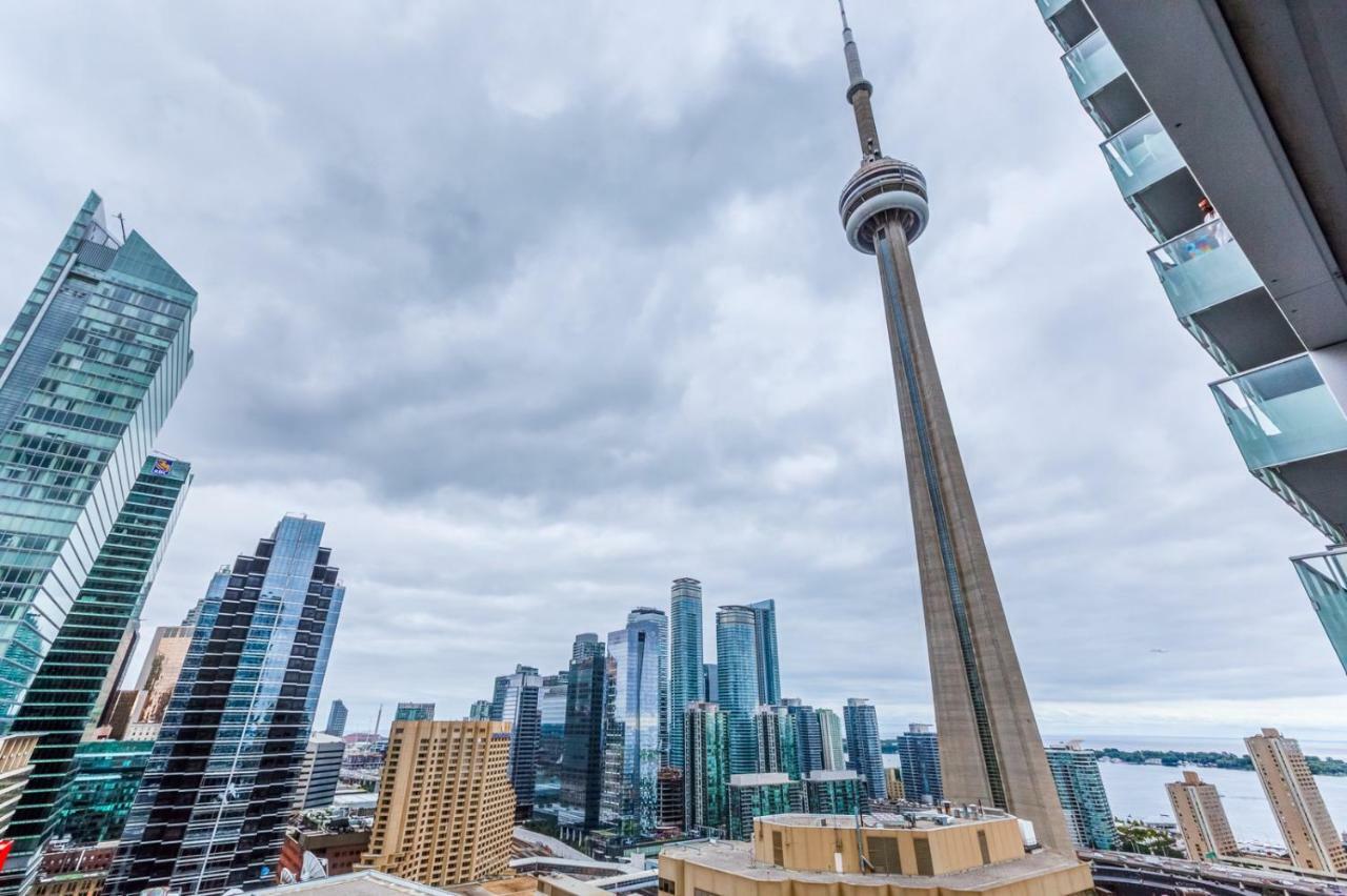 Chol Furnished Suites Heart Of Downtown Toronto, 2 Beds, Free Parking, Cn Tower View Buitenkant foto